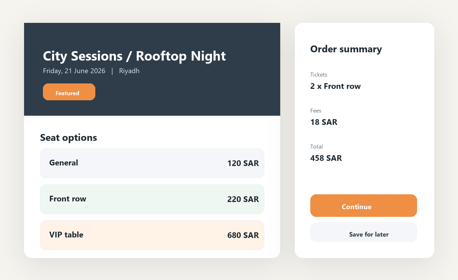 Sahab Events — events and ticketing platform
